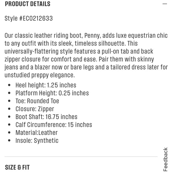 NIB Sam Edelman Penny Whisky wide calf sz 9 - Picture 7 of 7